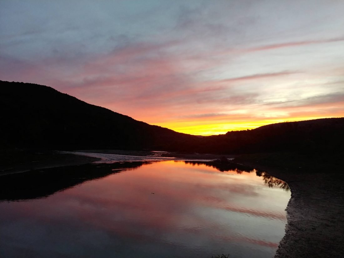 Sunset over the Pepacton Reservoir